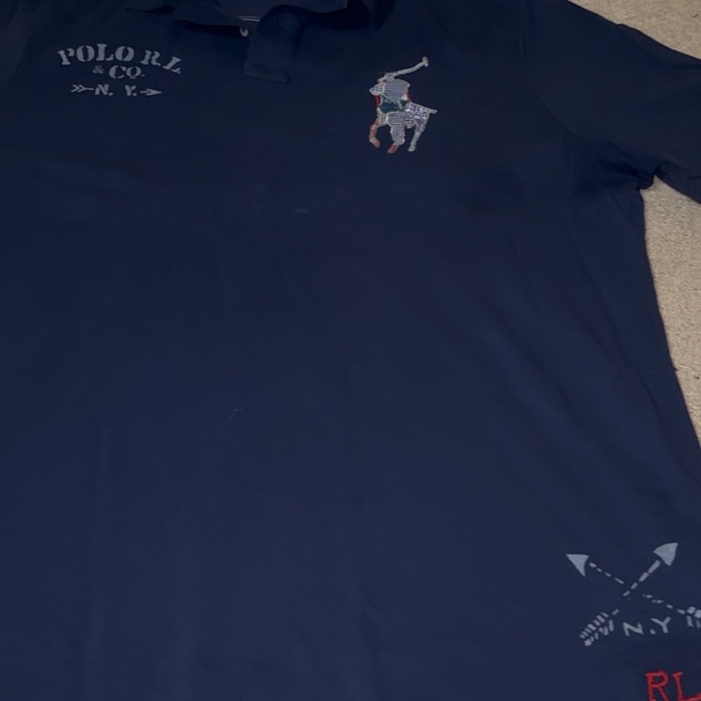 Polo RL Navy and red Polo Shirt